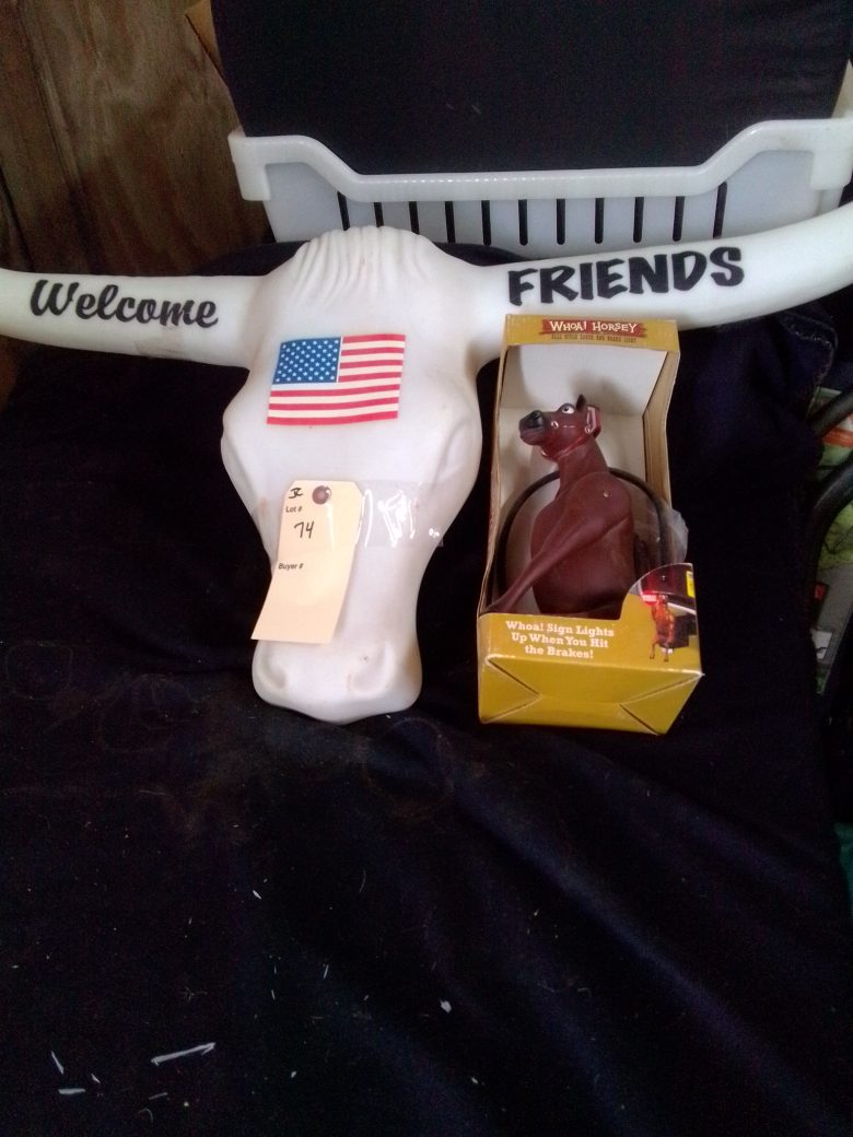 Welcome Friends Longhorn And Whoa Horsey Ball Hitch Cover