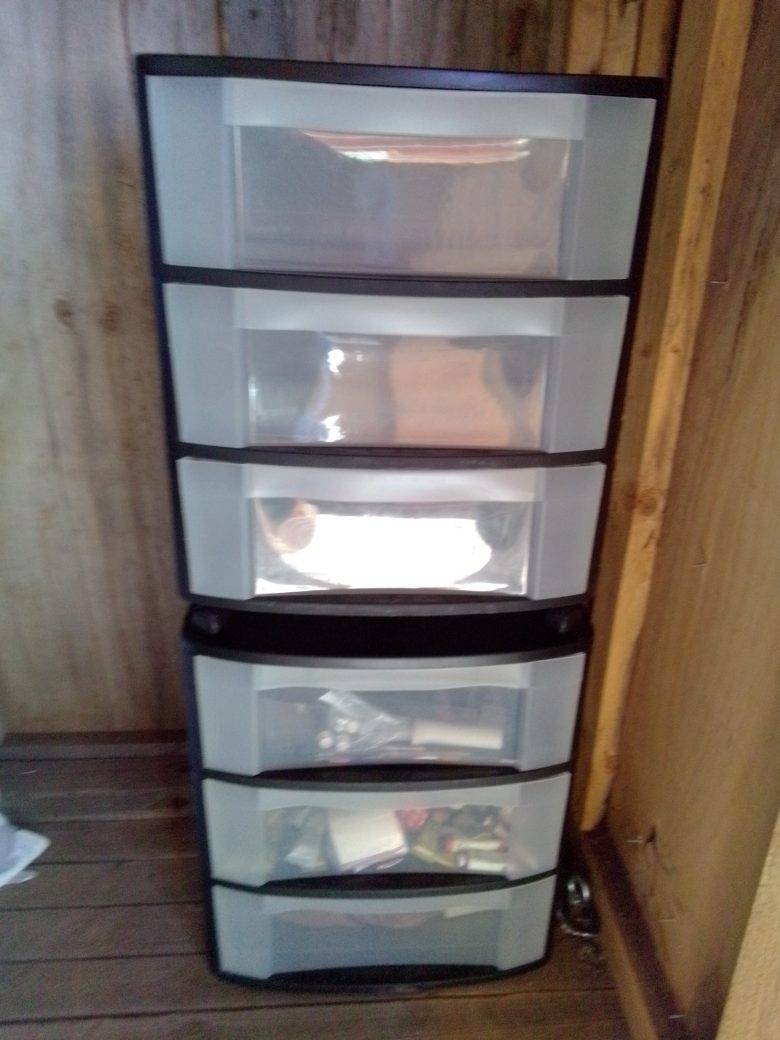 2 Storage Drawers With Art Contents