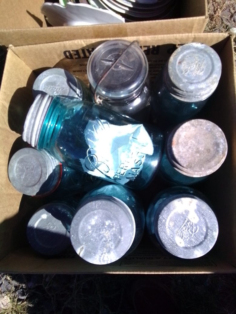Blue Mason Jar Lot